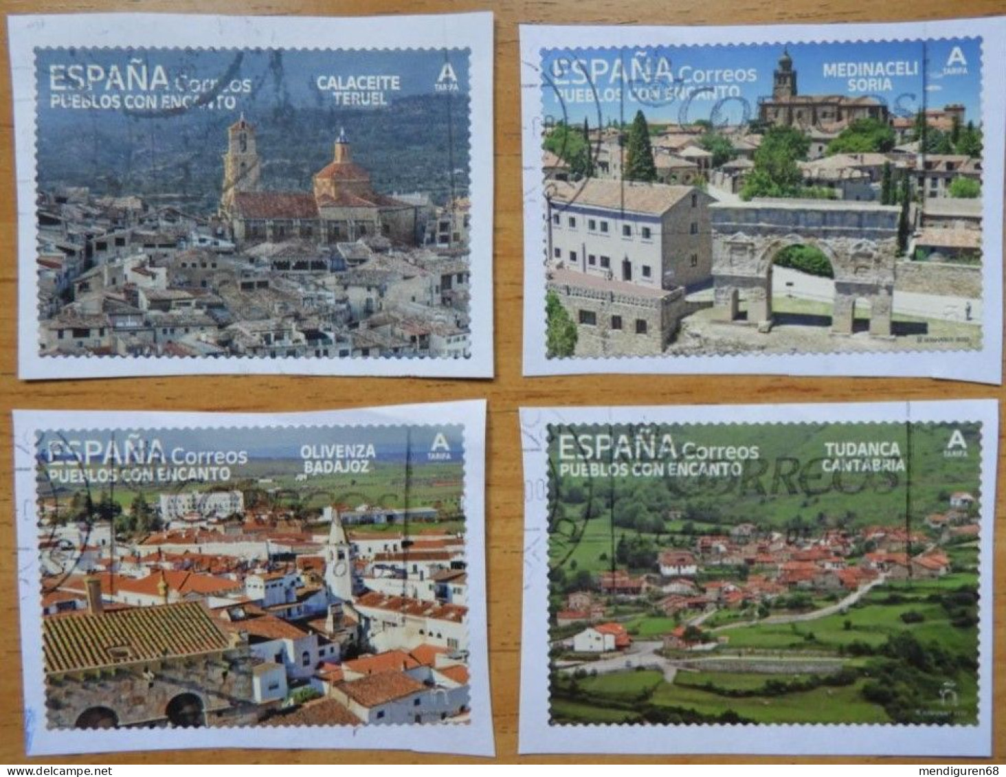 ESPAGNE SPANIEN SPAIN ESPAÑA 2022 FROM CARNET VILLAGES WITH CHARMAIN PUEBLOS 4V ED 5551-4 MI 5601-4 YT 5293-6 SC 4588a-d - Used Stamps