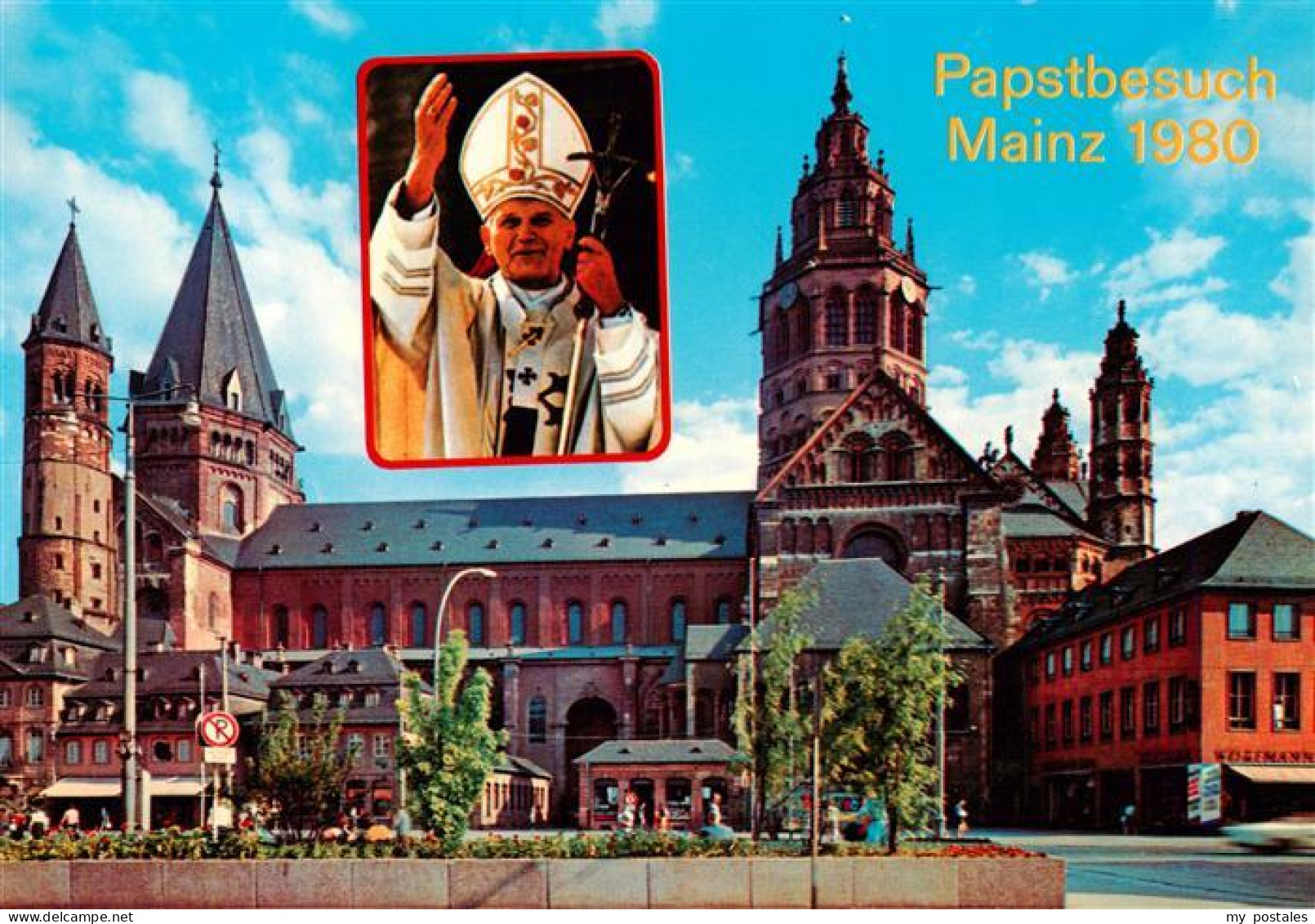 73908002 Mainz  Rhein Mainzer Dom Papstbesuch 1980 - Mainz