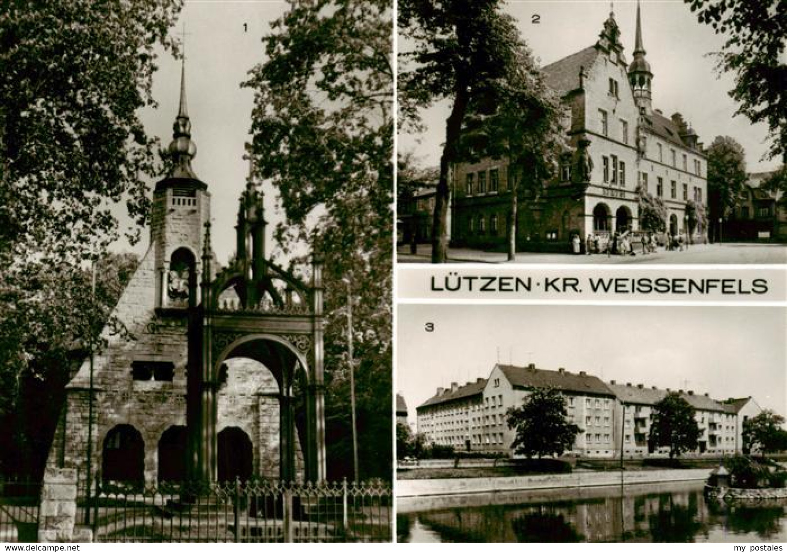 73907950 Luetzen Sachsen-Anhalt Gustav Adolf Denkmal Mit Kapelle Rathaus Neubaut - Lützen