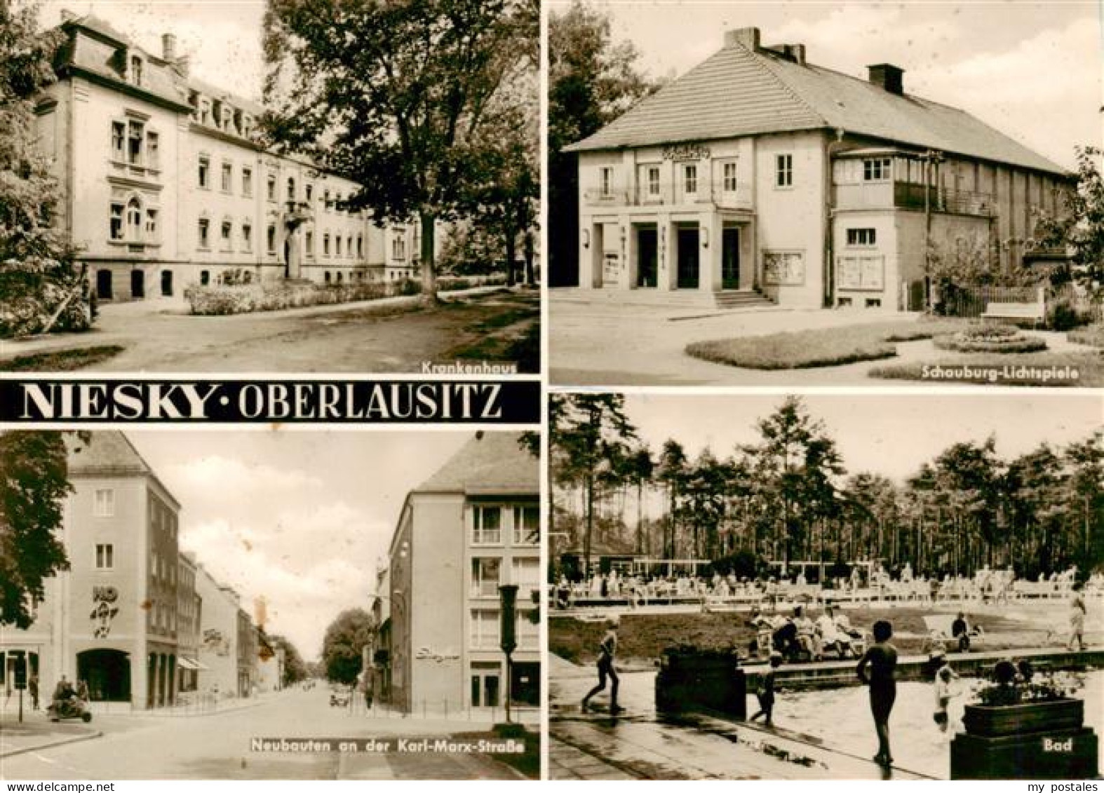 73907880 Niesky Oberlausitz Sachsen Krankenhaus Schauburg Lichtspiele Neubauten  - Niesky