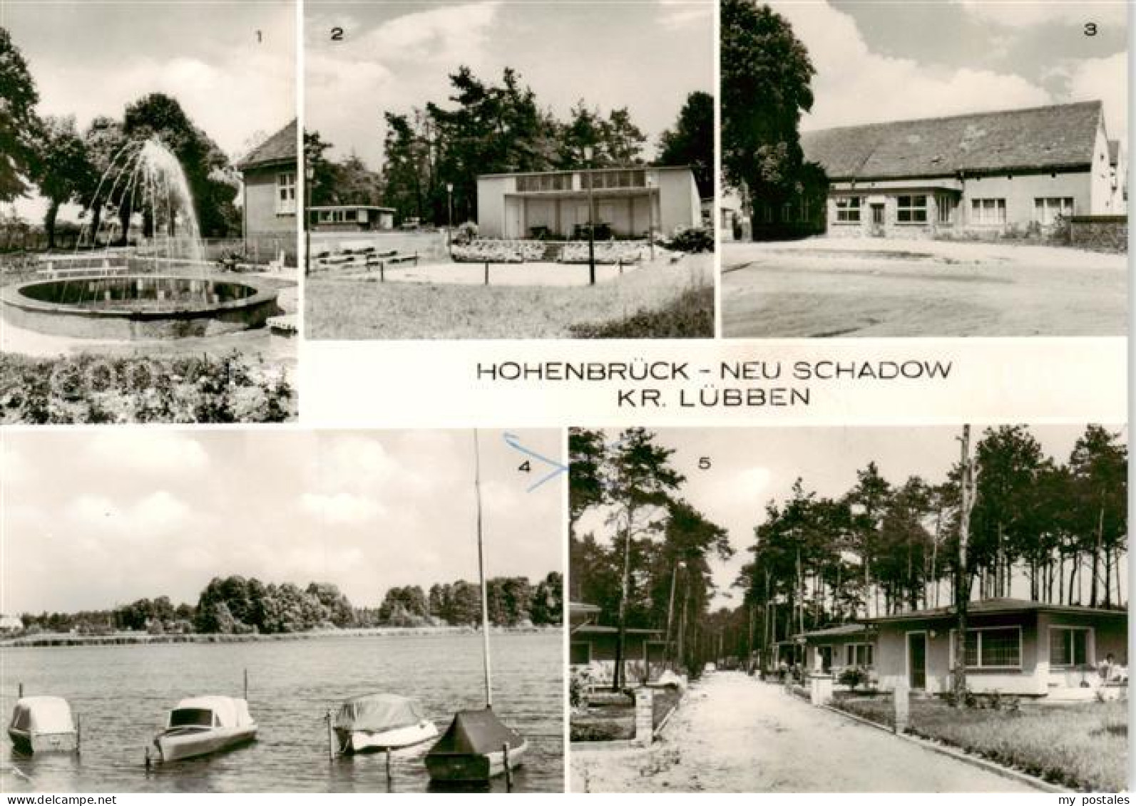 73868662 Hohenbrueck-Neu Schadow Springbrunnen Freilichtbuehne Und Kiosk Gasthau - Gross Leuthen