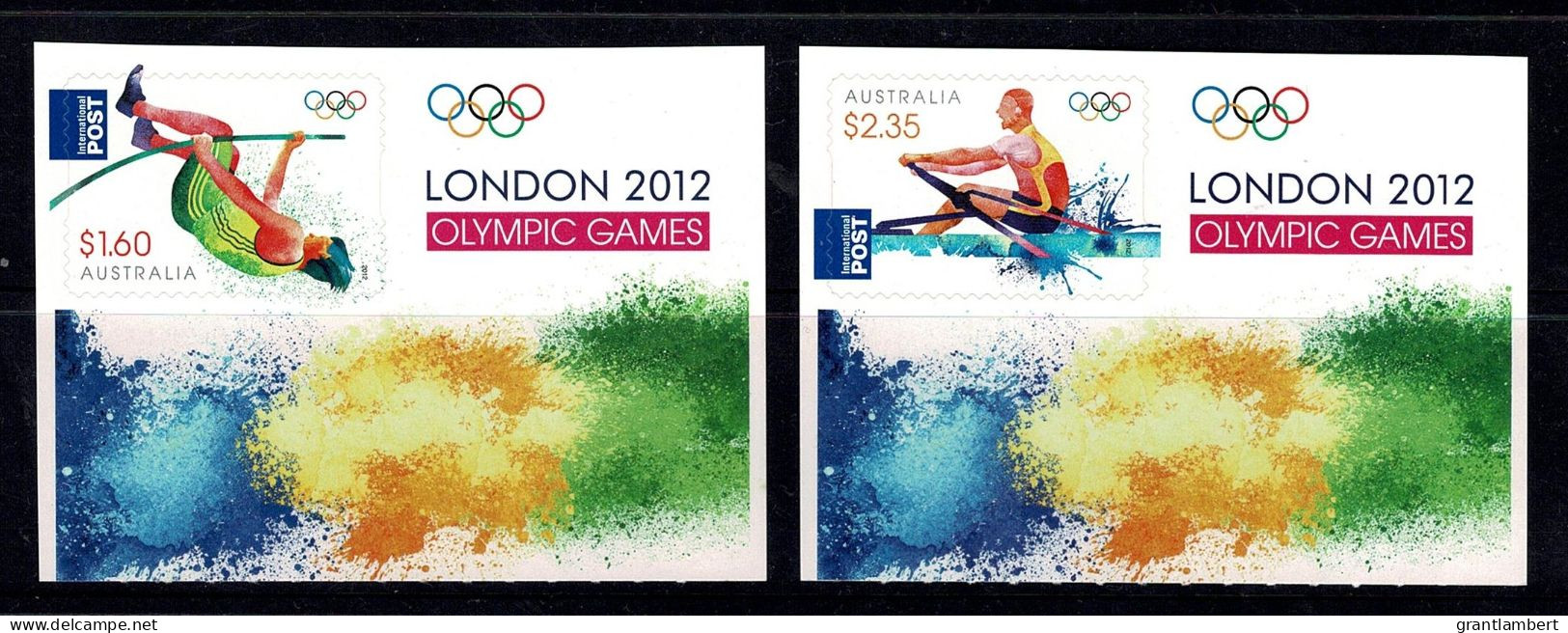 Australia 2012 London Olympic Games  Set Of 2 International Self-adhesives MNH - - Ungebraucht