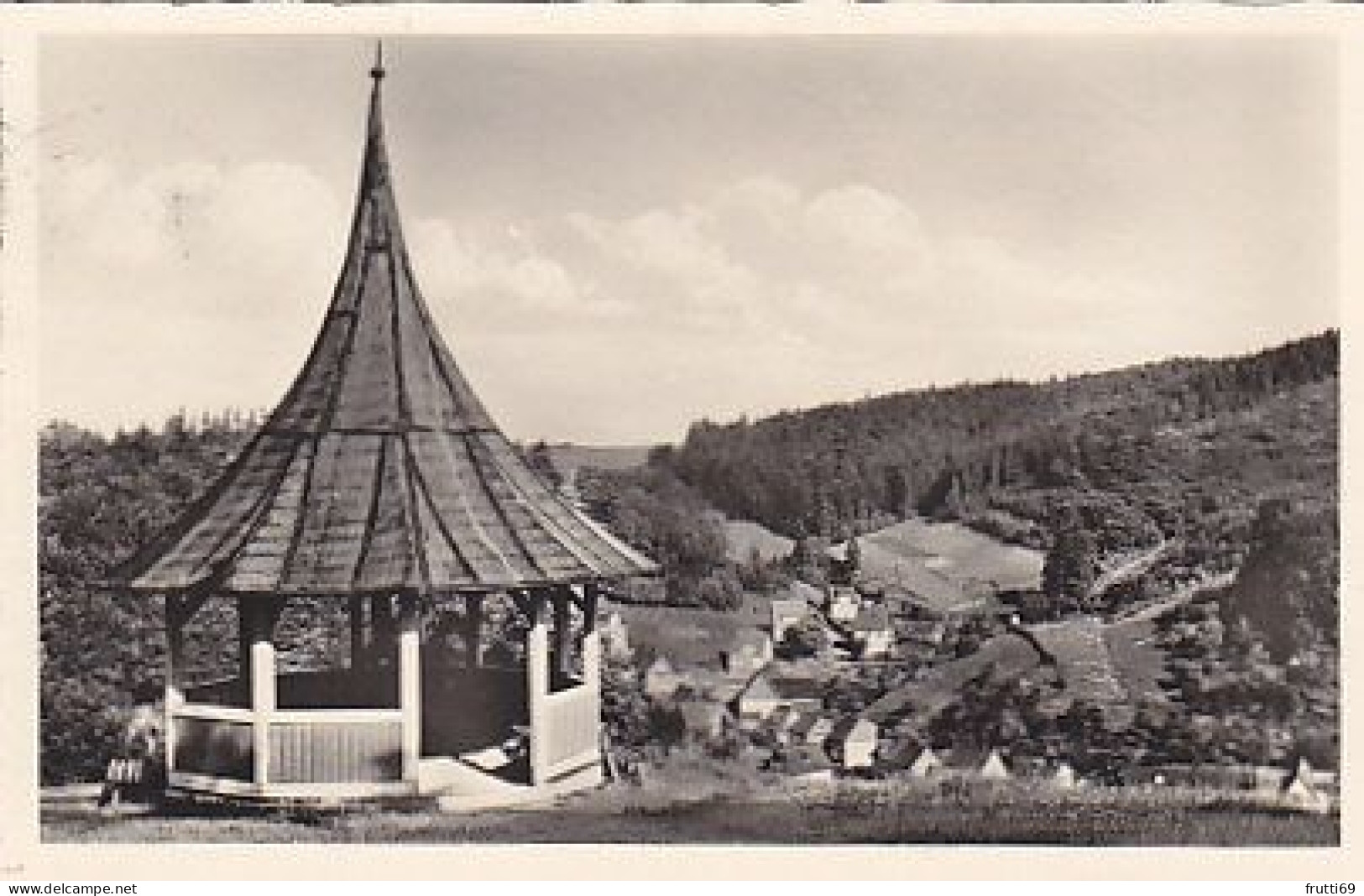 AK 193458 GERMANY - Bad Grund - Eichelberger Pavilion Mit Blick Auf Die Stadt - Bad Grund