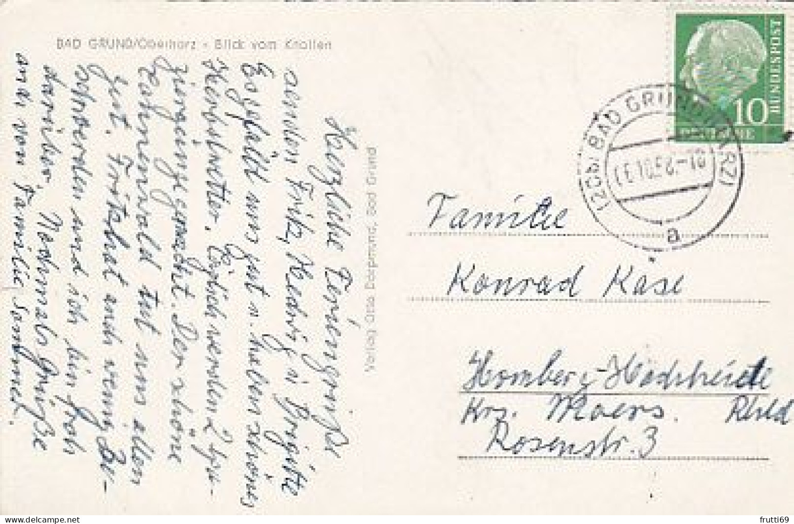 AK 193460 GERMANY - Bad Grund / Oberharz - Blick Von Knollen - Bad Grund