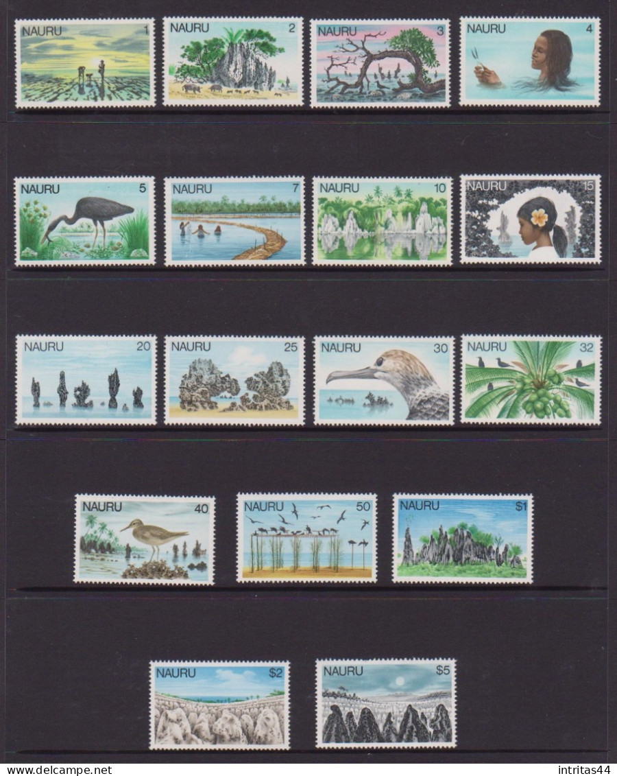 NAURU 1978 " PICTORIAL , OUR ISLAND HOME  SET OF (17)  MNH - Nauru