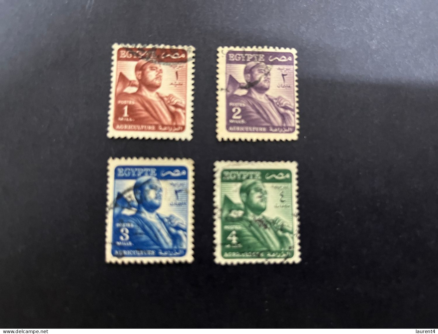 8-1-2024 (stamp) 4 Older Cancelled Stamp From Egypt (military) - Gebruikt