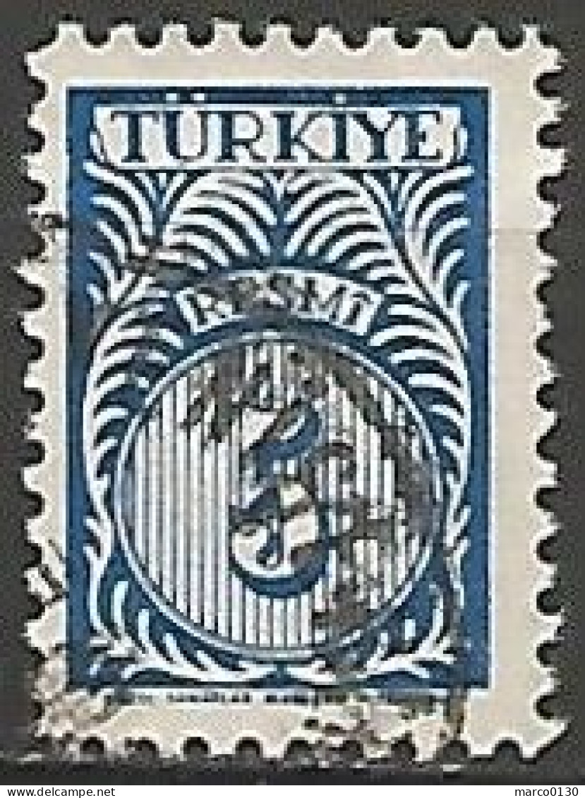 TURQUIE /DE SERVICE  N° 45 OBLITERE - Official Stamps
