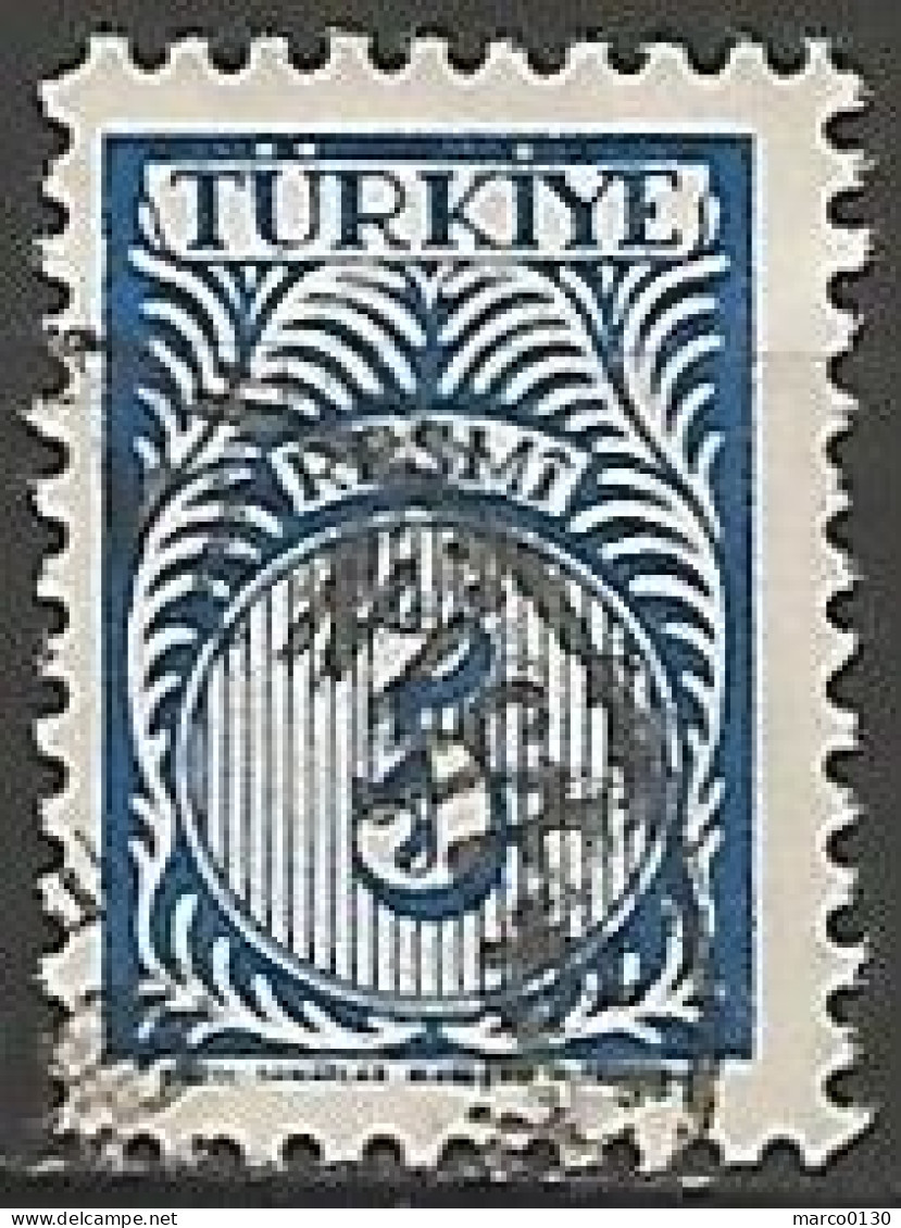 TURQUIE /DE SERVICE  N° 45 OBLITERE - Timbres De Service