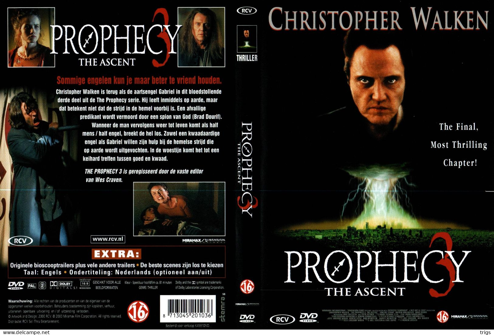 DVD - The Prophecy 3: The Ascent - Horreur