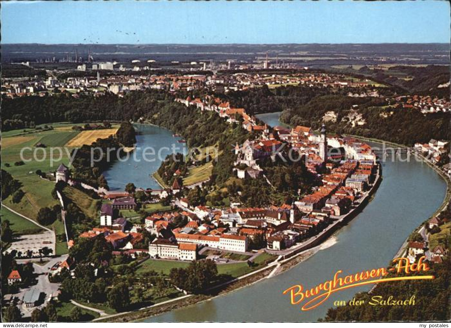72392416 Burghausen Salzach Fliegeraufnahme Burghausen - Burghausen