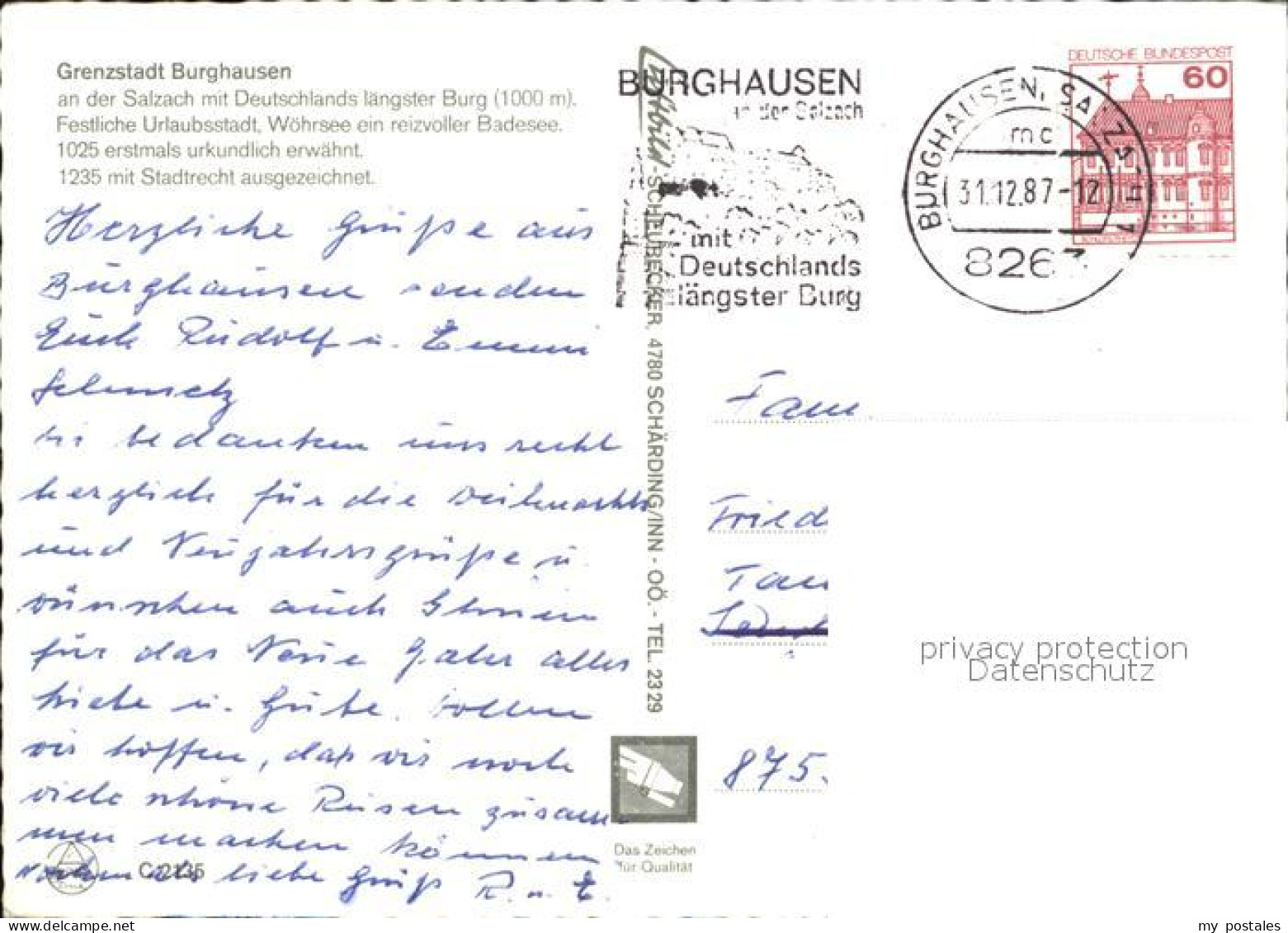 72392416 Burghausen Salzach Fliegeraufnahme Burghausen - Burghausen