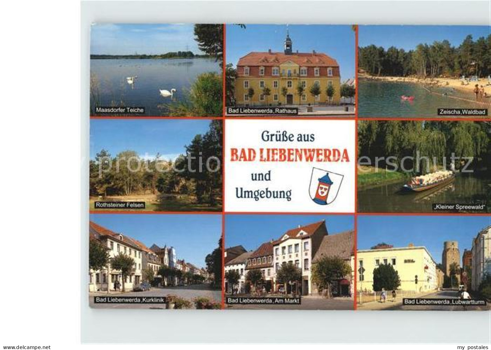 72391517 Bad Liebenwerda Maasdorfer Teiche Zeischa Waldbad Rathaus Lubwartturm B - Bad Liebenwerda