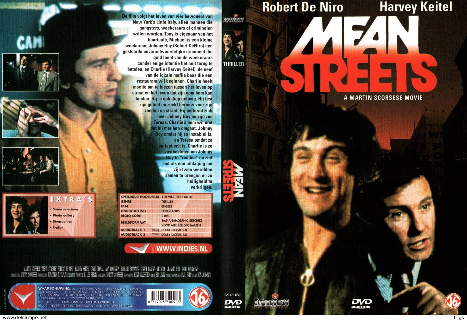 DVD - Mean Streets - Policiers