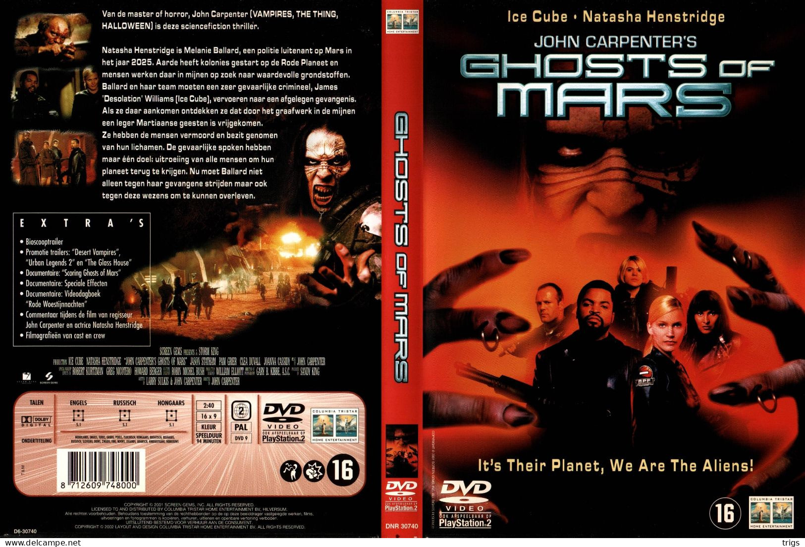 DVD - Ghosts Of Mars - Ciencia Ficción Y Fantasía