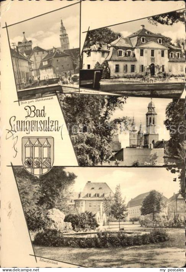 72386221 Bad Langensalza Schwefelbad Kulturhaus Drei-Tuerme-Blick Bad Langensalz - Bad Langensalza