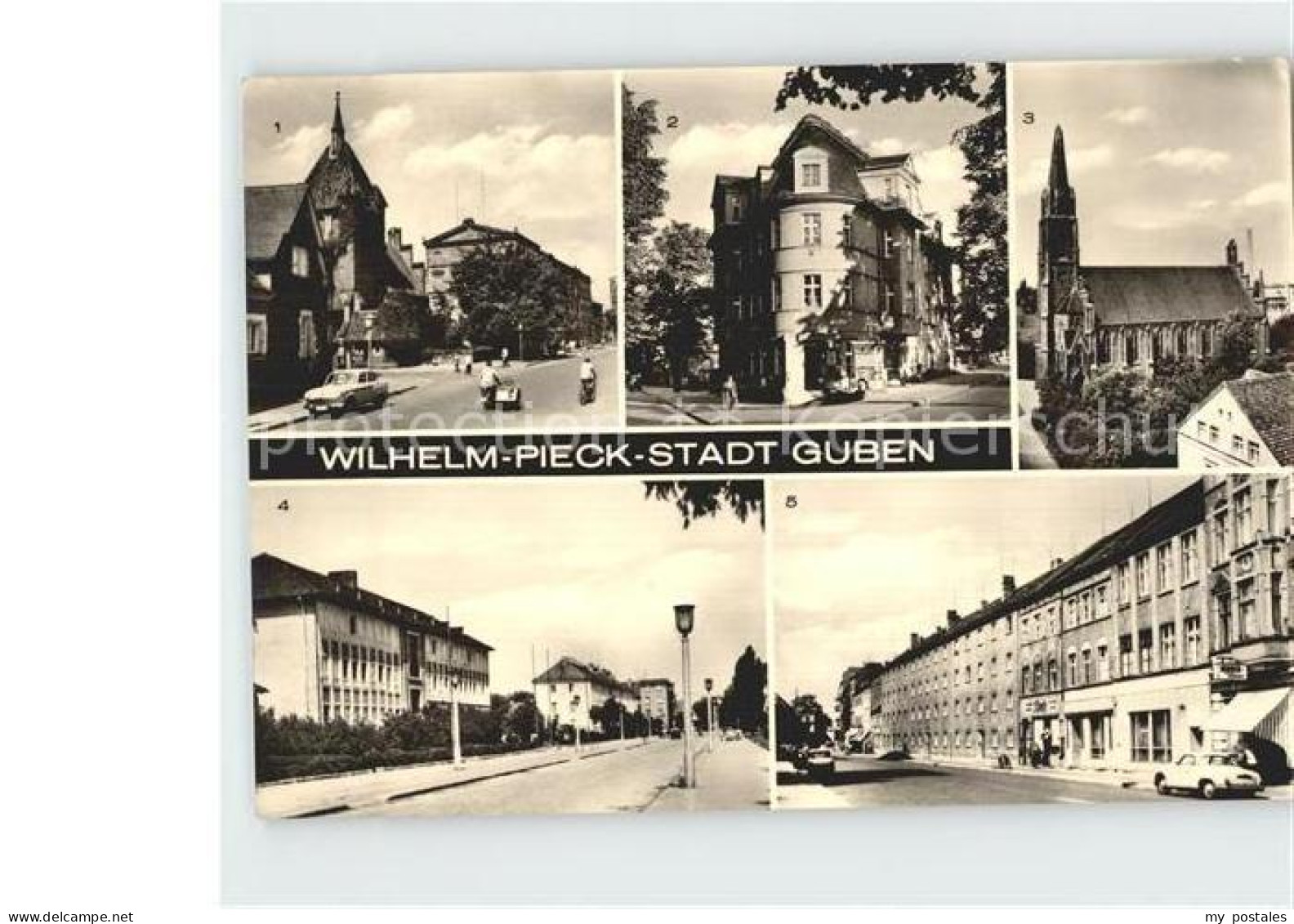 72383910 Guben Wilhelm Pieck- Strasse Postamt Klosterkirche Guben - Guben