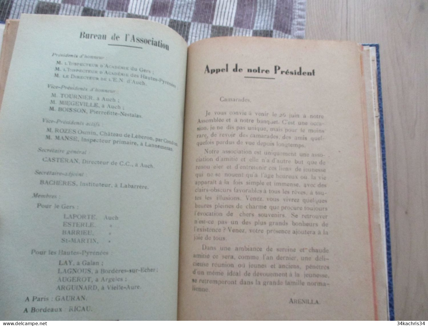 x3 Bulletin de la Société amicale des anciens élève de l'Ecole Normale d'Auch+ union solidariste universitaire syndicat.