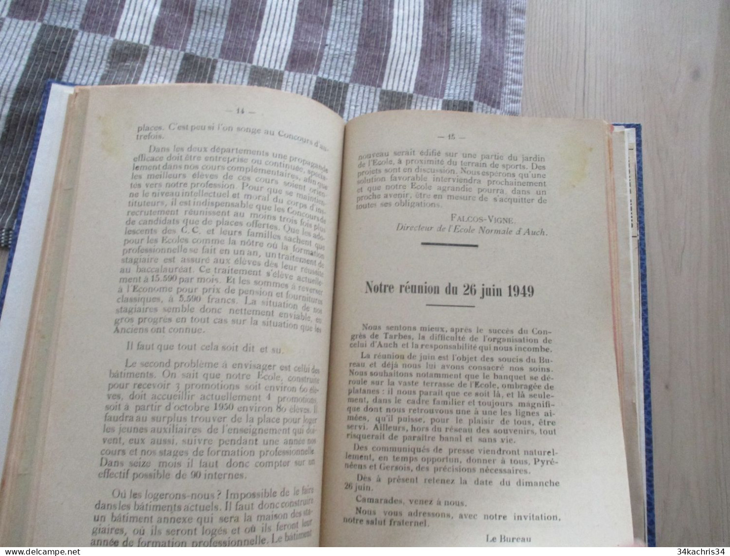 x3 Bulletin de la Société amicale des anciens élève de l'Ecole Normale d'Auch+ union solidariste universitaire syndicat.