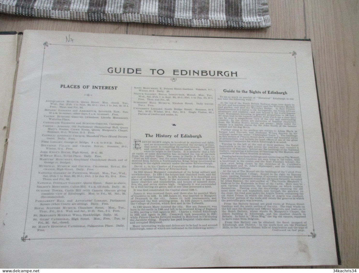 Great Britain Angleterre Guide 250 Views 250 Vues Photographie Edinburg 21 X 28 Environs Vers 1920 - Culture