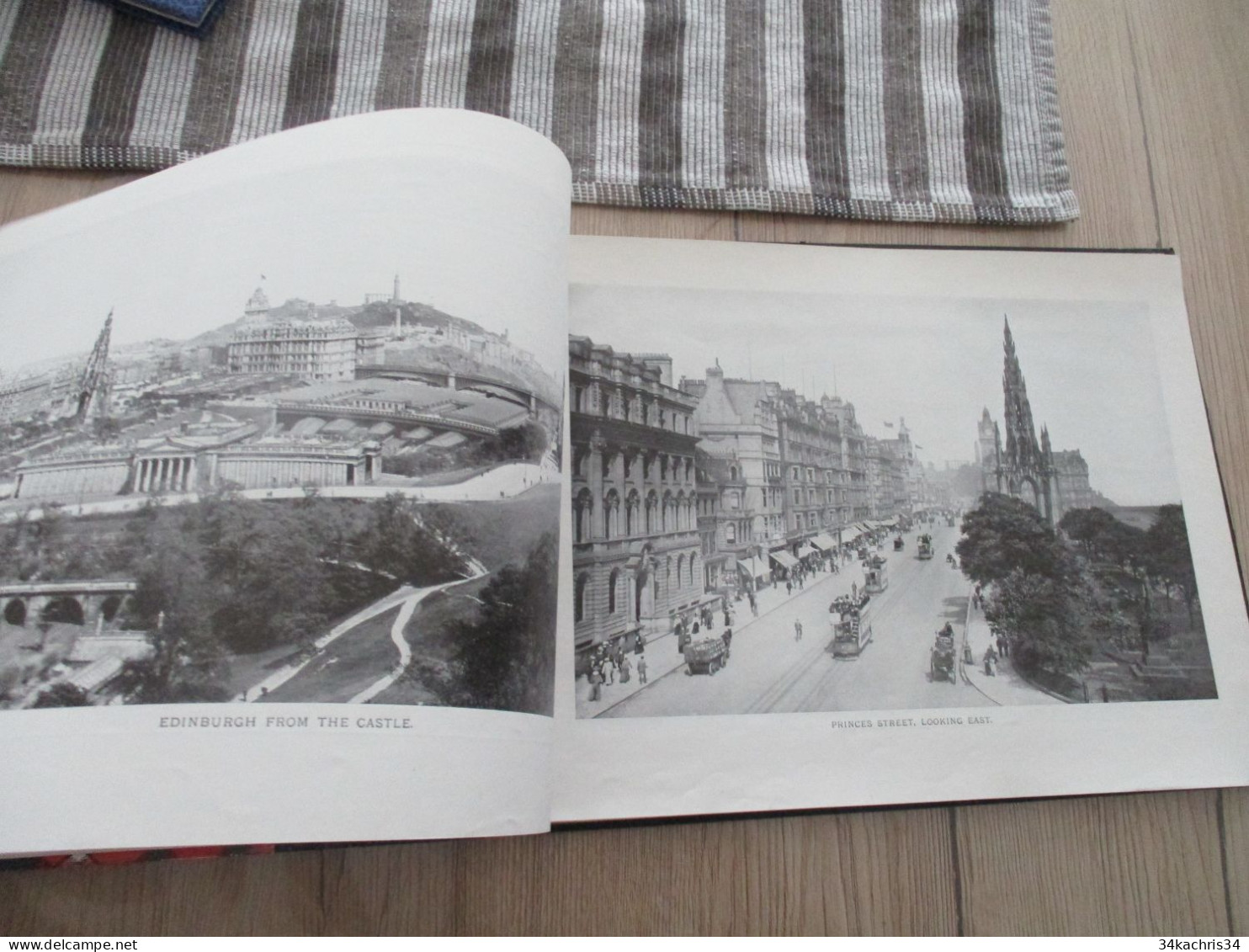 Great Britain Angleterre Guide 250 views 250 vues photographie Edinburg 21 X 28 environs vers 1920