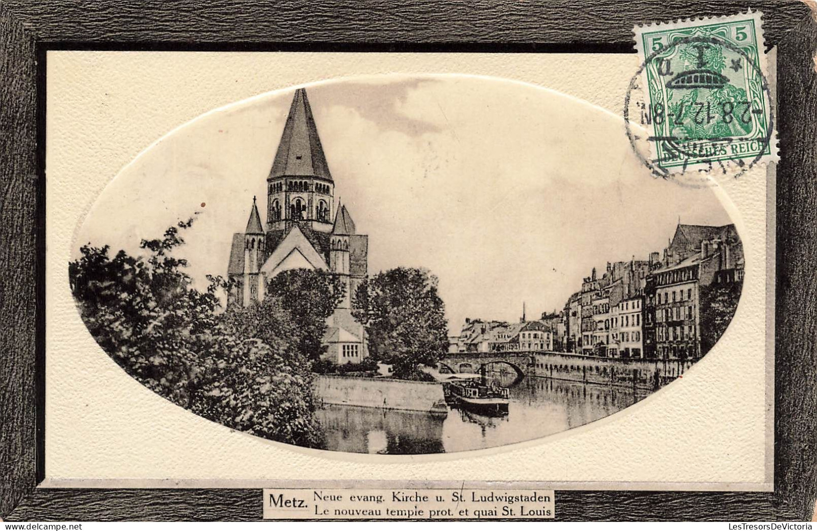 FRANCE - Metz - Le Nouveau Temple Prot Et Quai St Louis - Carte Postale Ancienne - Metz