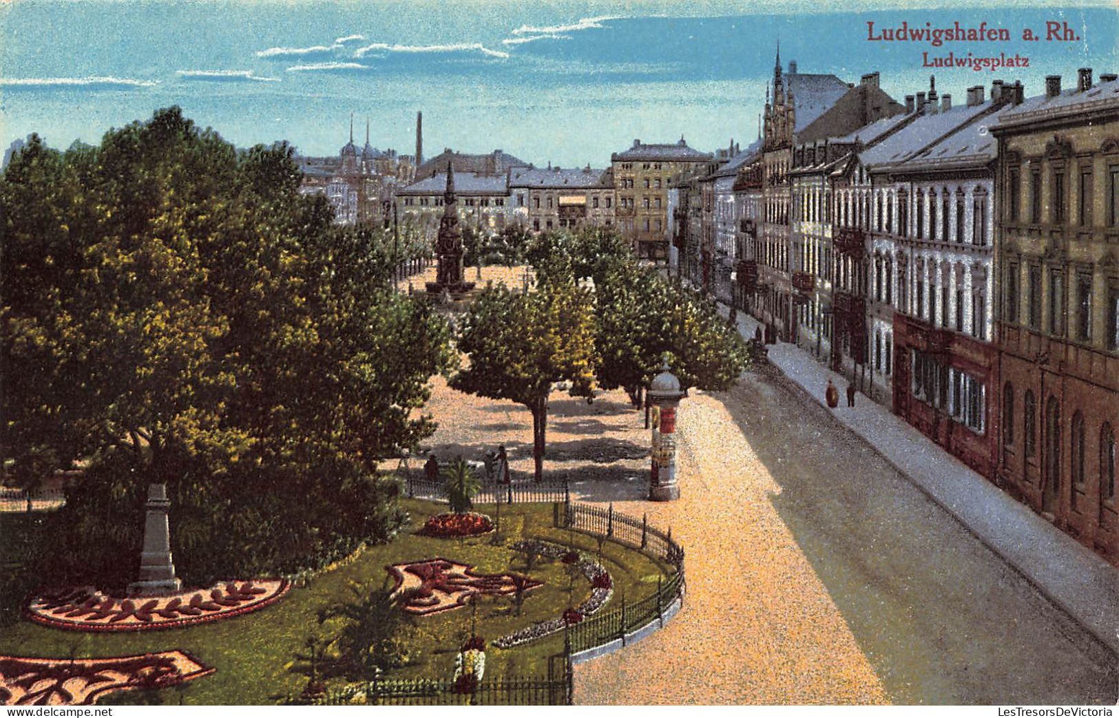 ALLEMAGNE - Ludwigshafen A. Rh. - Ludwigsplatz - Colorisé - Carte Postale Ancienne - Ludwigshafen