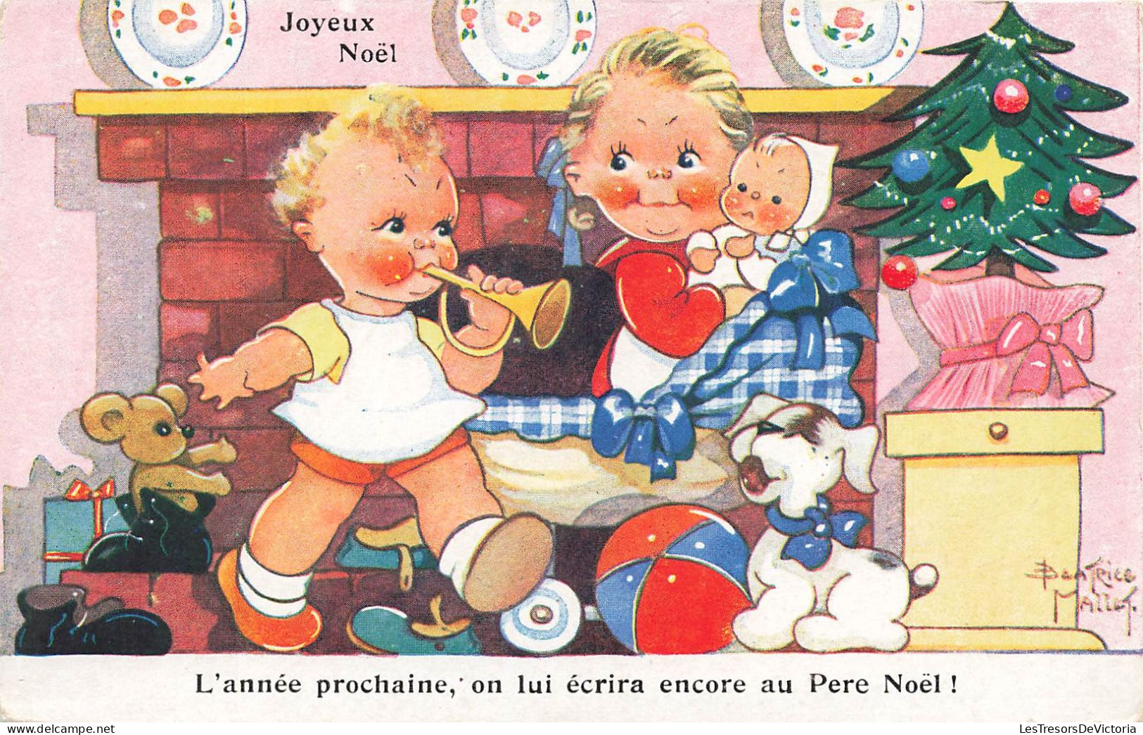 FETE ET VOEUX - Noël - L'année Prochaine On Lui écrira Encore Au Père Noël - Colorisé -  Carte Postale Ancienne - Sonstige & Ohne Zuordnung