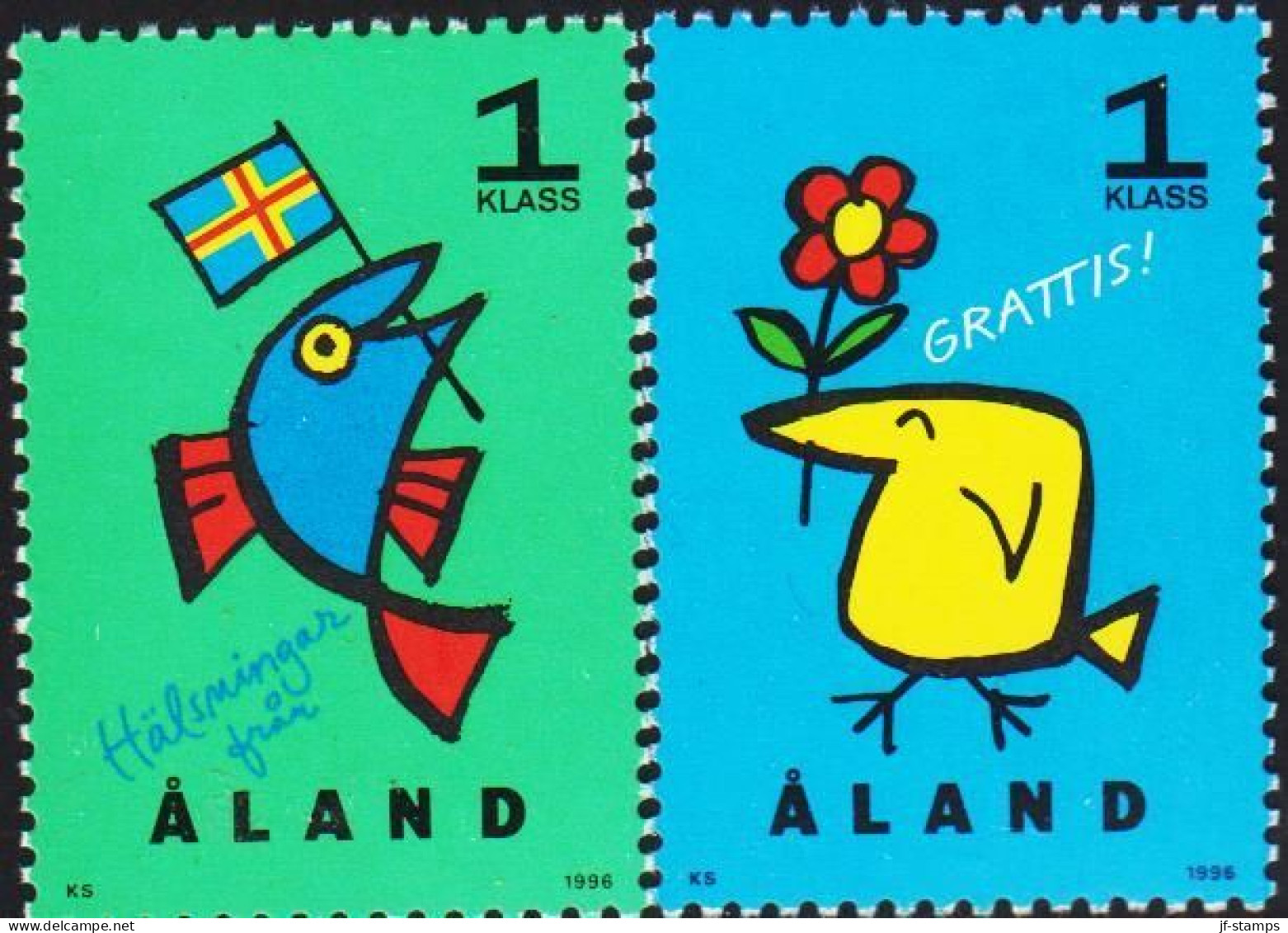 1996. ÅLAND. 1 KLASS Complete Set. Never Hinged.  (Michel 107-108) - JF540371 - Aland