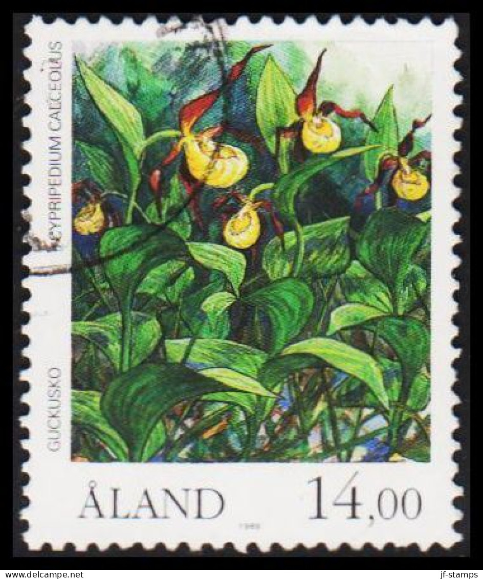 1989. ÅLAND. Orchids 14,00 M.  (Michel 35) - JF540384 - Aland