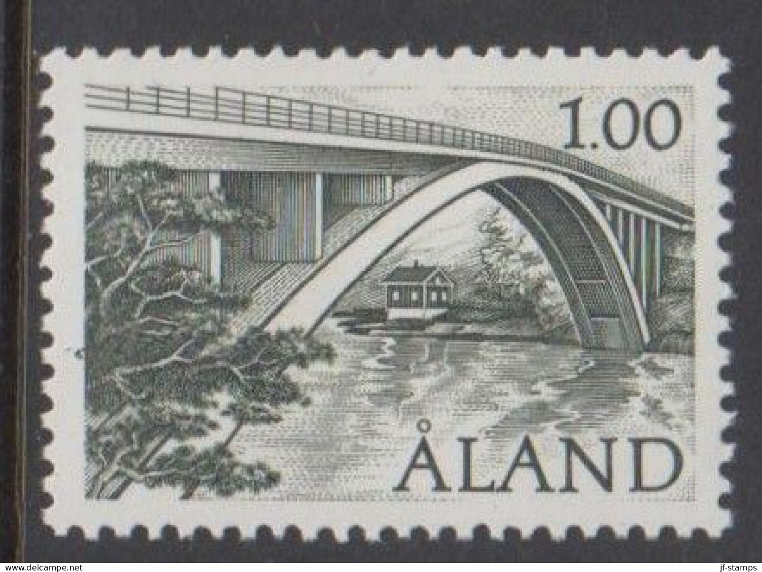 1987. ÅLAND. Bridge 1,00 M Never Hinged (Michel 24) - JF540394 - Aland