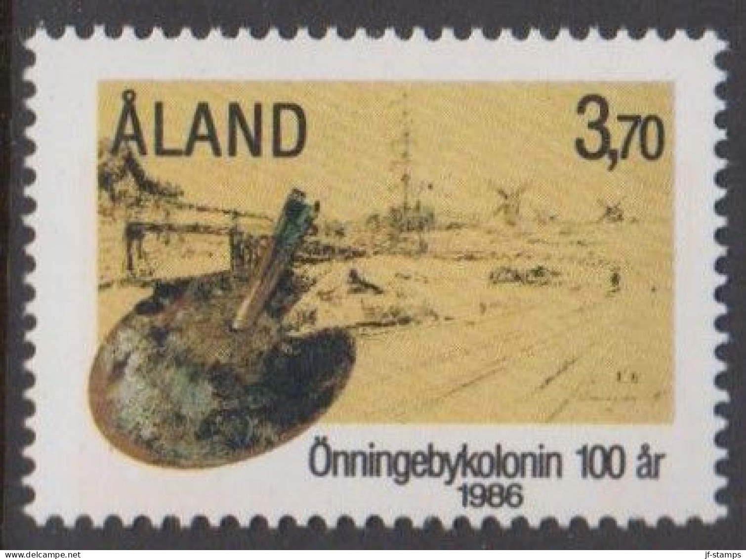 1986. ÅLAND. Painter Colony Önningeby 3,70 M Never Hinged.  (Michel 19) - JF540396 - Aland