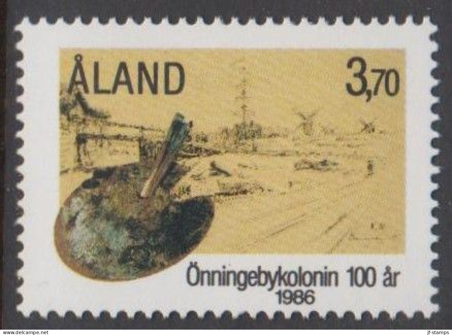 1986. ÅLAND. Painter Colony Önningeby 3,70 M Never Hinged.  (Michel 19) - JF540398 - Aland