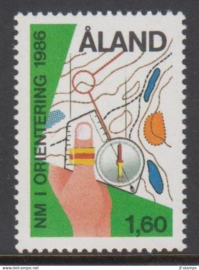 1986. ÅLAND. NM I ORIENTERING 1,60 M. Never Hinged. (Michel 15) - JF540401 - Aland