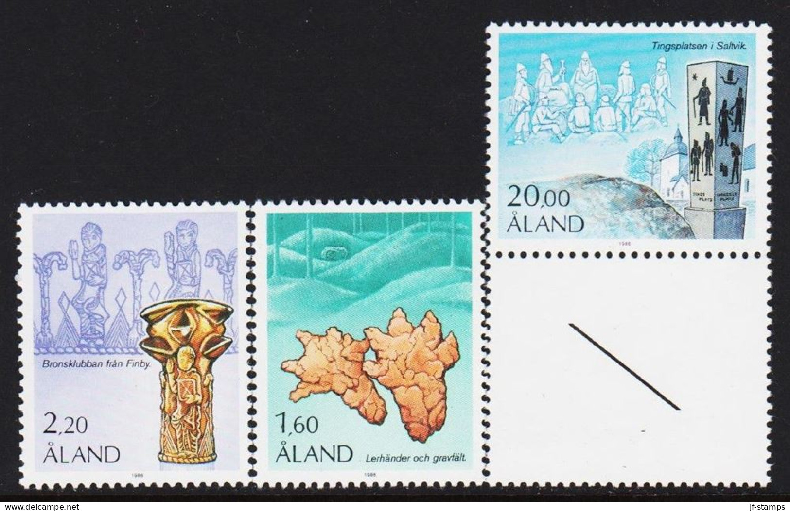 1986. ÅLAND. History In Complete Set. Never Hinged. (Michel 16-18) - JF540403 - Aland