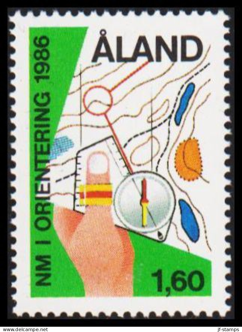 1986. ÅLAND. NM I ORIENTERING 1,60 M. Never Hinged. (Michel 15) - JF540404 - Aland