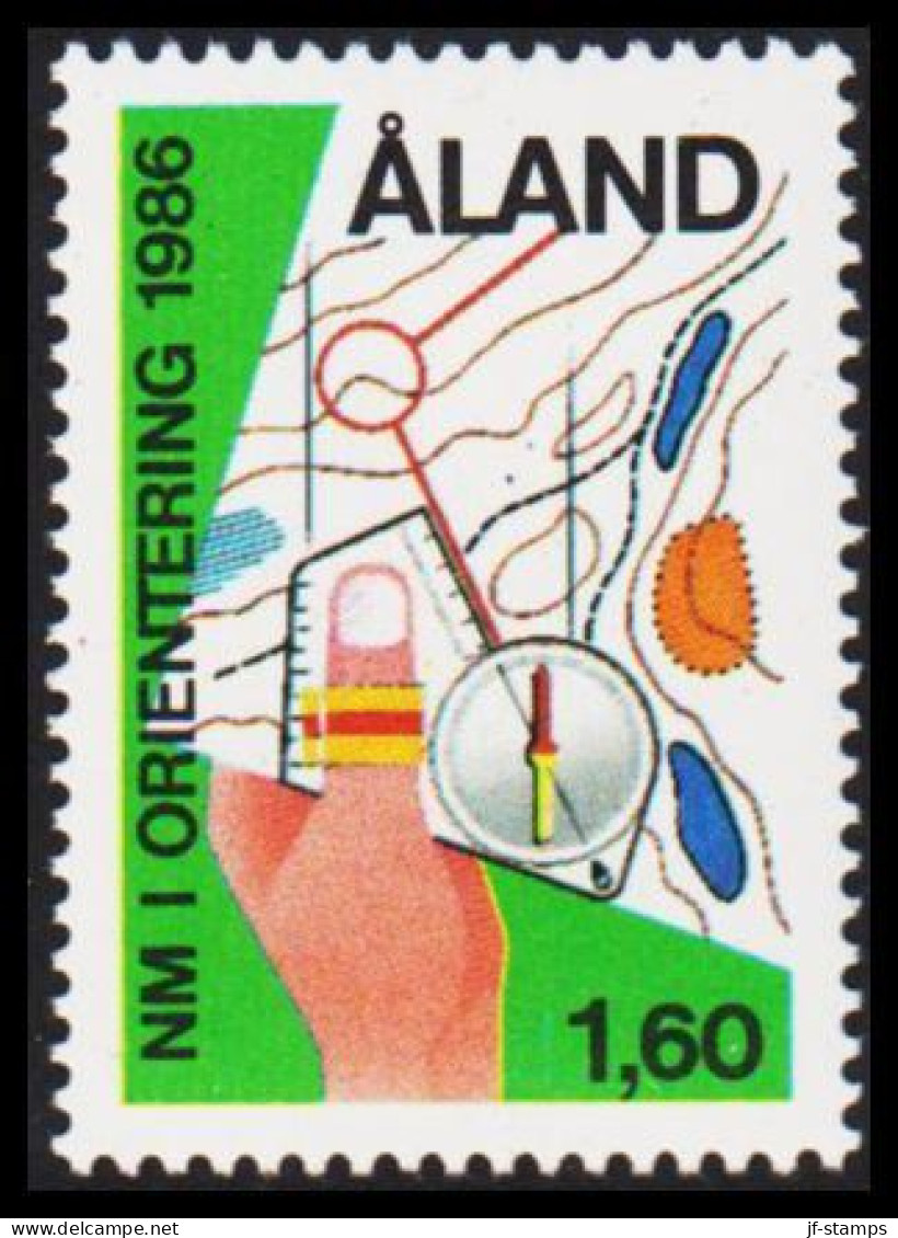 1986. ÅLAND. NM I ORIENTERING 1,60 M. Never Hinged. (Michel 15) - JF540405 - Aland