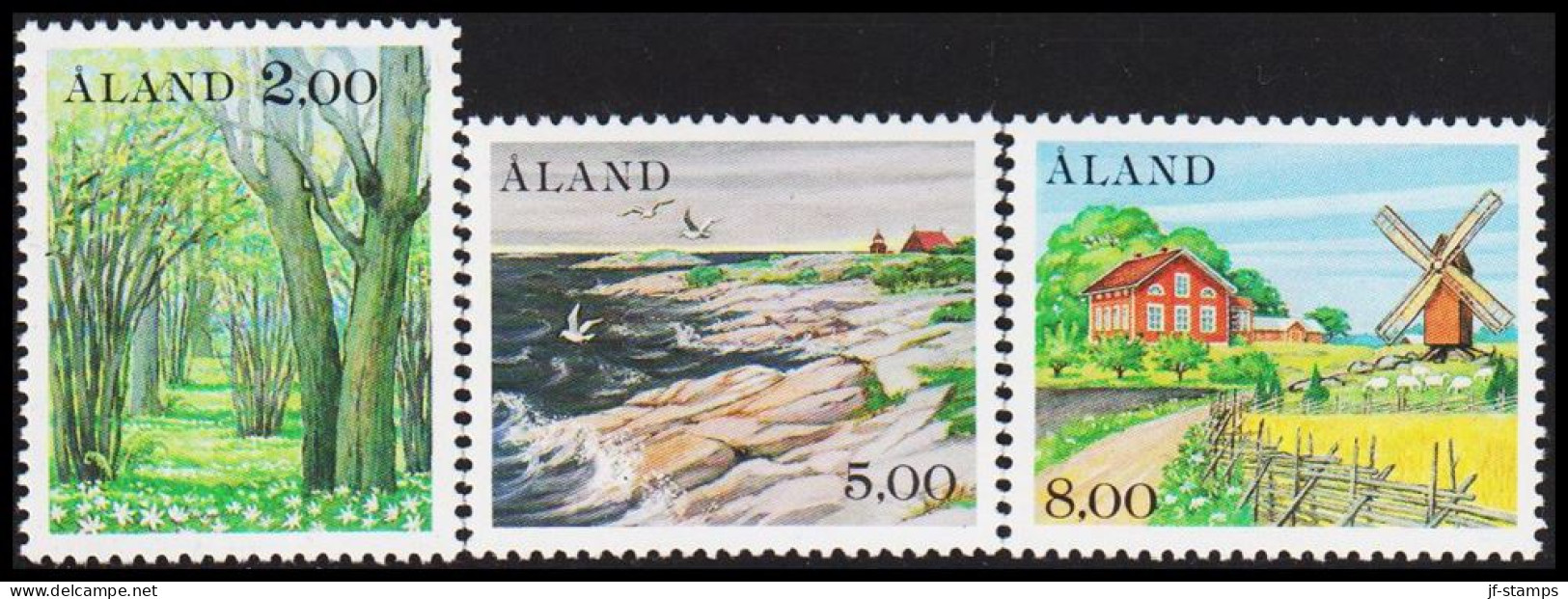 1985. ÅLAND. Landscapes In Complete Set. Never Hinged. (Michel 11-13) - JF540408 - Aland