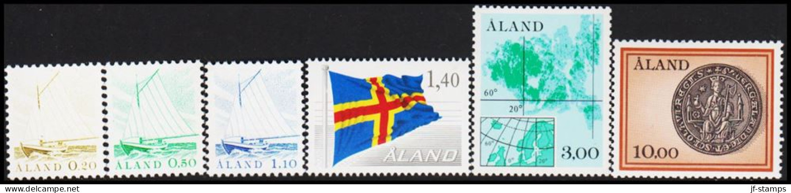 1984. ÅLAND. First Set Complete Never Hinged.  (Michel 1-6) - JF540413 - Aland