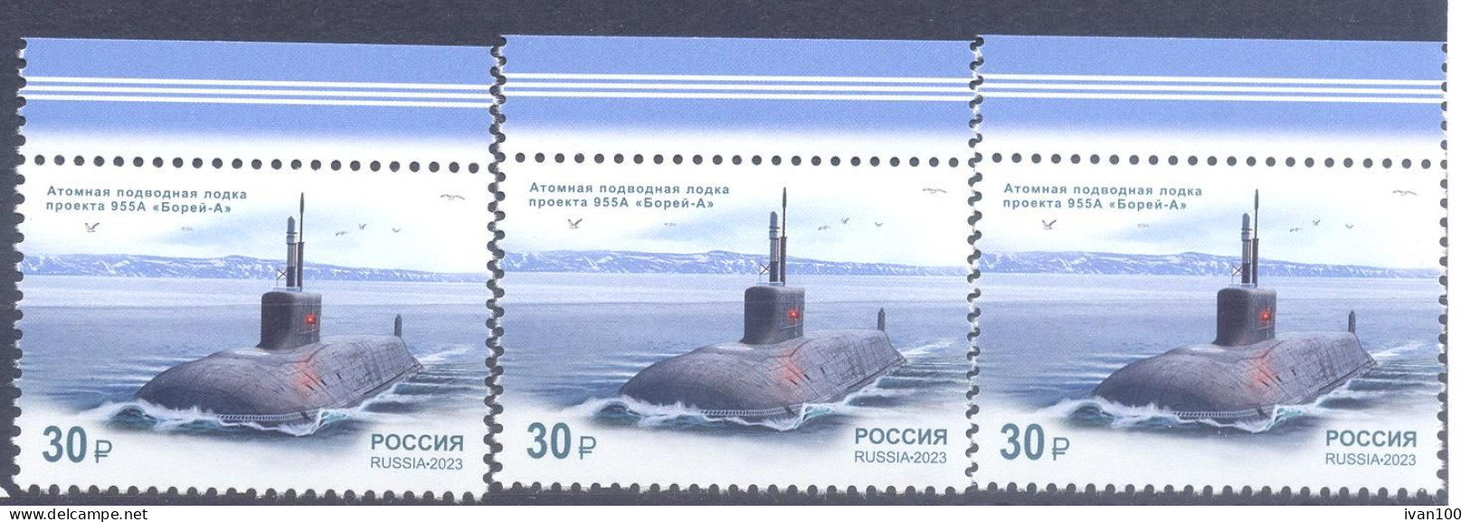 2023. Russia, Maritine Fleet Of Russia, 3v,  Mint/** - Unused Stamps