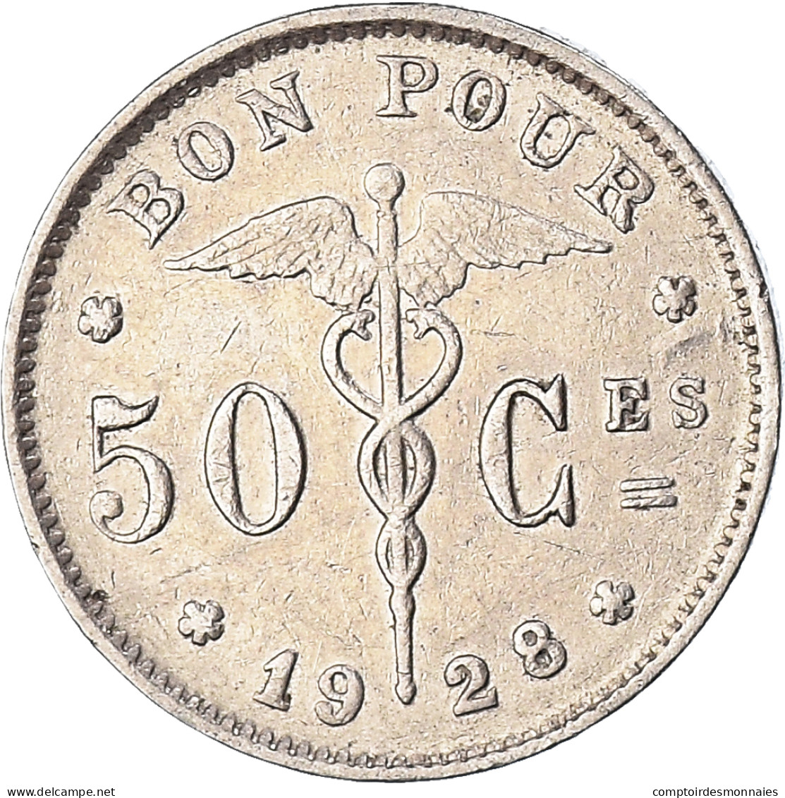 Monnaie, Belgique, 50 Centimes, 1928 - 50 Centimes