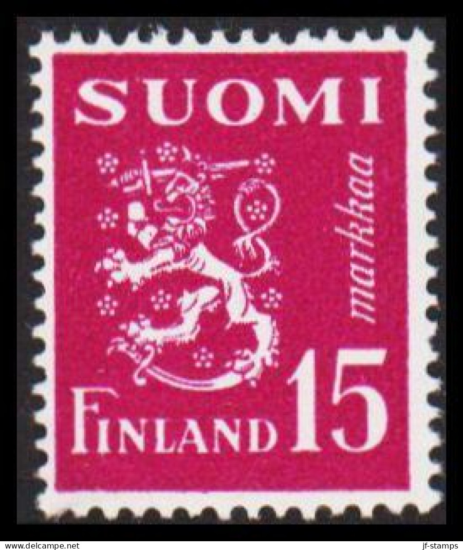 1950. FINLAND. Liontype 15 Markkaa Never Hinged.   (Michel 382) - JF540494 - Unused Stamps