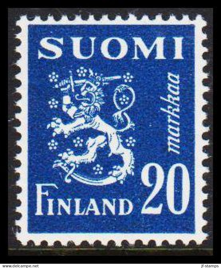 1950. FINLAND. Liontype 20 Markkaa Never Hinged.   (Michel 383) - JF540495 - Neufs