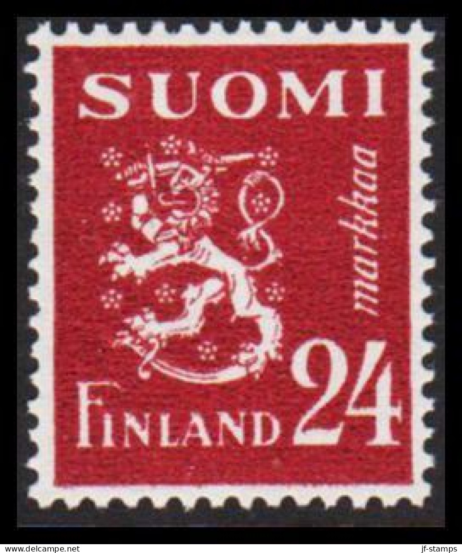 1948. FINLAND. Lion Type 24 Markkaa Never Hinged.  (Michel 316) - JF540499 - Neufs