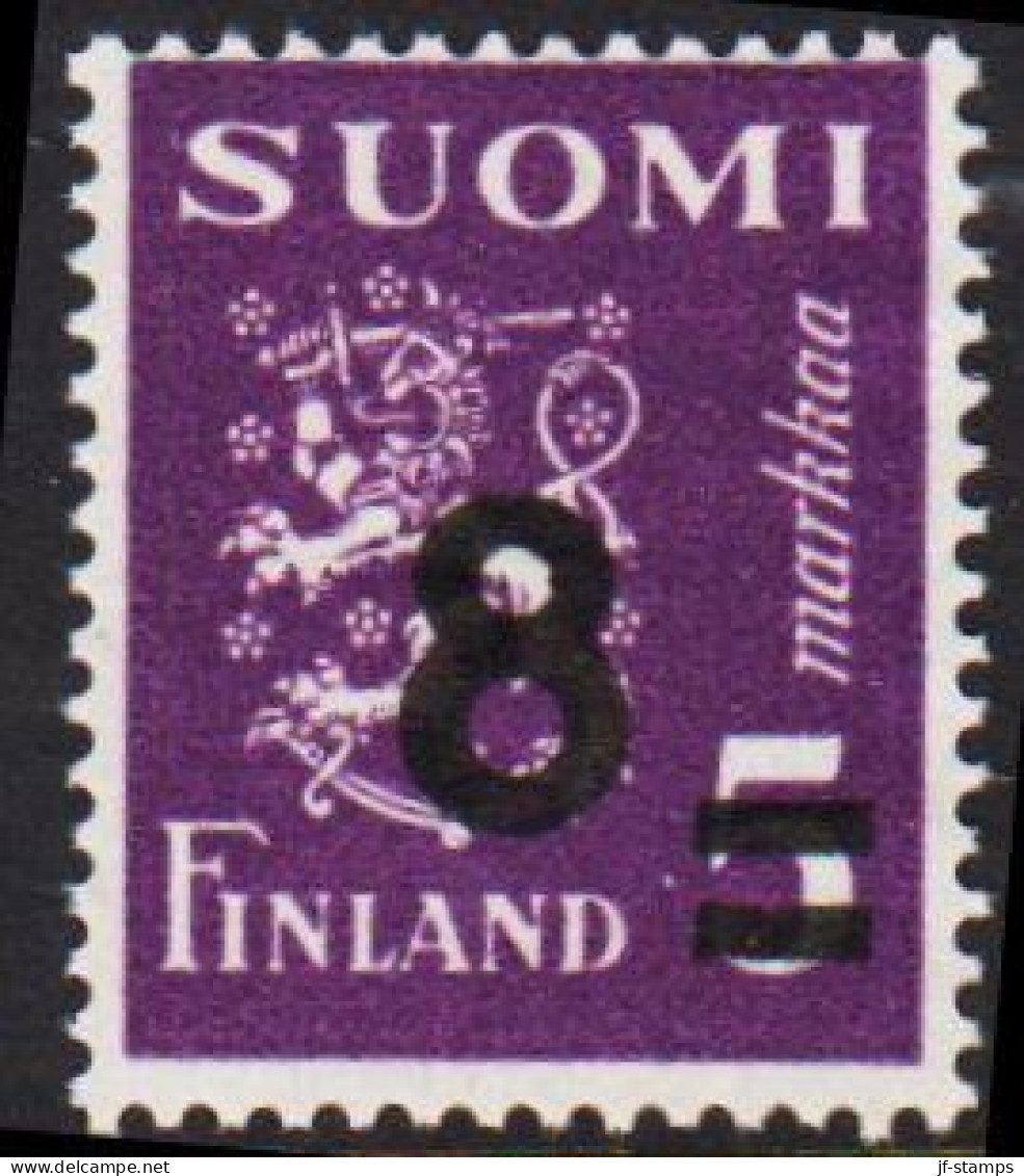 1948. FINLAND. Lion Type 8 On 5 Markkaa Never Hinged.  (Michel 348) - JF540501 - Neufs