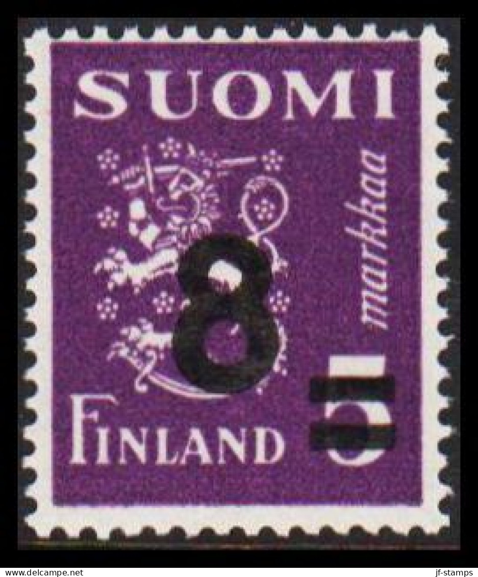 1948. FINLAND. Lion Type 8 On 5 Markkaa Never Hinged.  (Michel 348) - JF540502 - Neufs