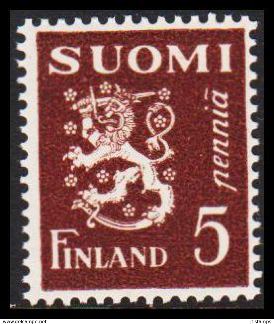 1930. FINLAND. Lion Type 5 Pennia Never Hinged.  (Michel 143) - JF540505 - Neufs