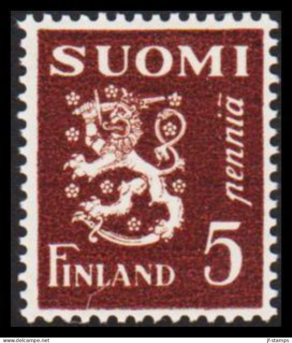 1930. FINLAND. Lion Type 5 Pennia Never Hinged.  (Michel 143) - JF540506 - Ungebraucht