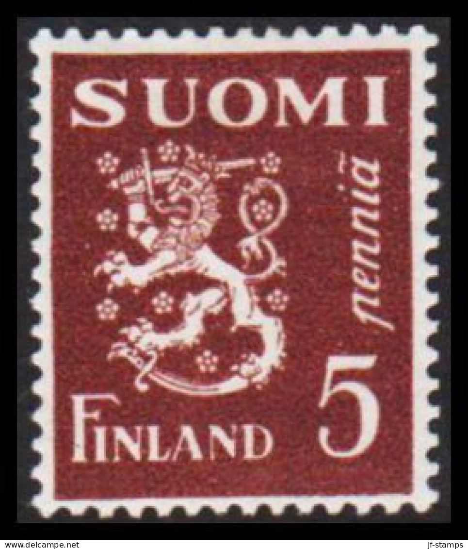 1930. FINLAND. Lion Type 5 Pennia Never Hinged.  (Michel 143) - JF540507 - Neufs