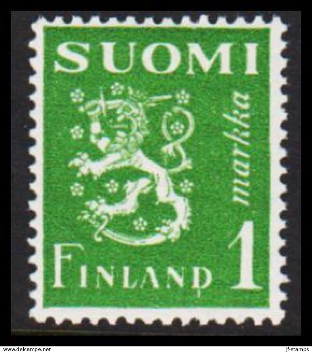 1942. FINLAND. Lion Type 1 Markkaa Never Hinged.  (Michel 262) - JF540516 - Unused Stamps