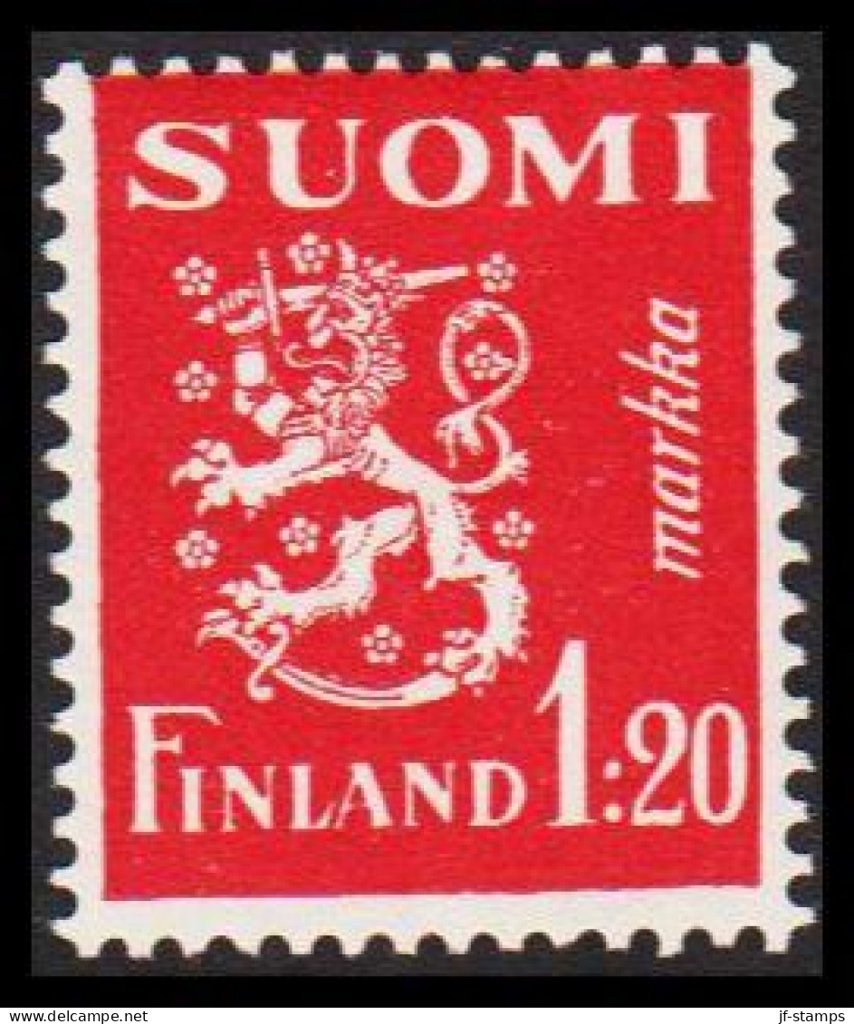 1930. FINLAND. Lion Type 1:20 Markkaa Never Hinged.  (Michel 151) - JF540518 - Ungebraucht